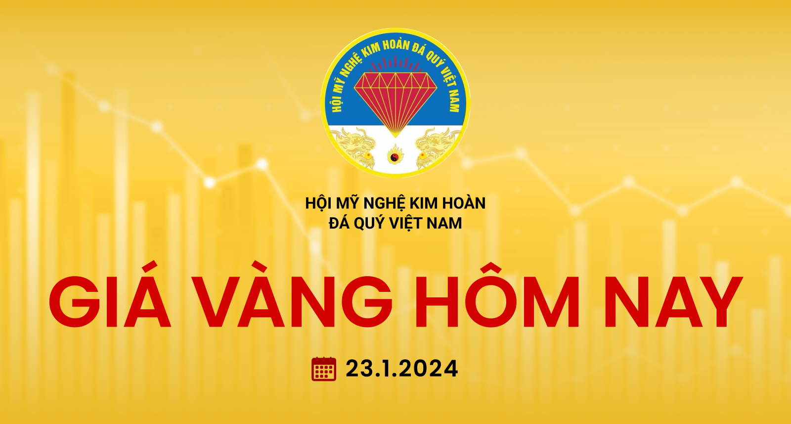 Giá vàng hôm nay 23/1/2024: Thị trường vàng tiếp tục lao dốc
