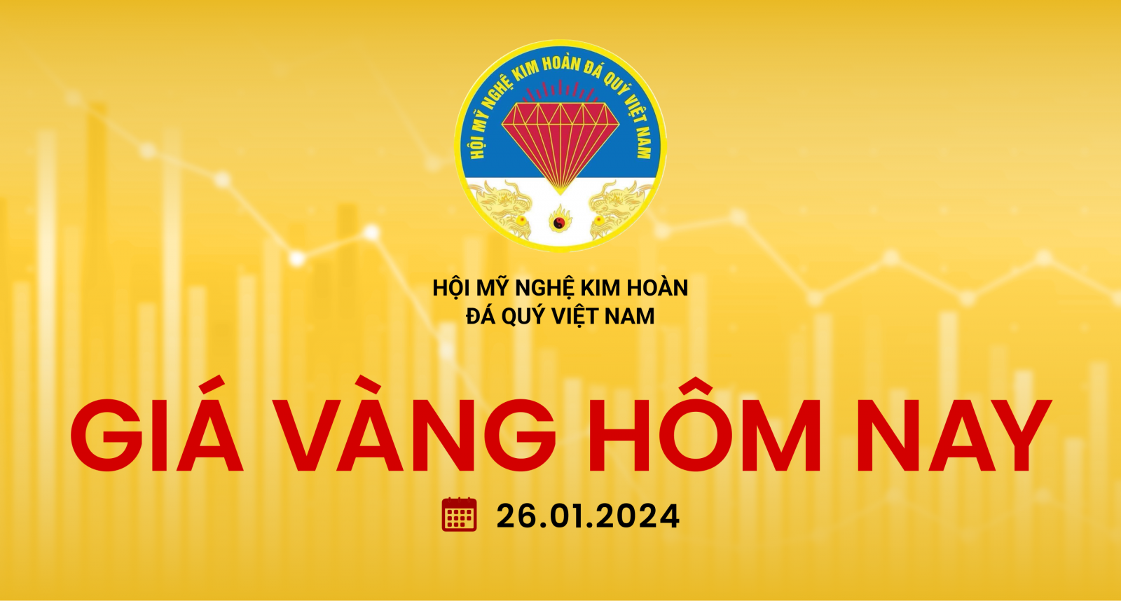 Giá vàng hôm nay 26/1/2024: Thị trường bật tăng trở lại