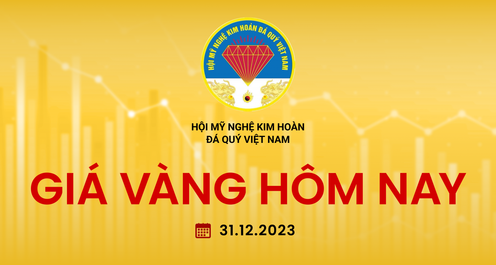 Giá vàng hôm nay 31/12/2023: giá vàng tiếp tục giảm về ngưỡng 74 triệu đồng/lượng